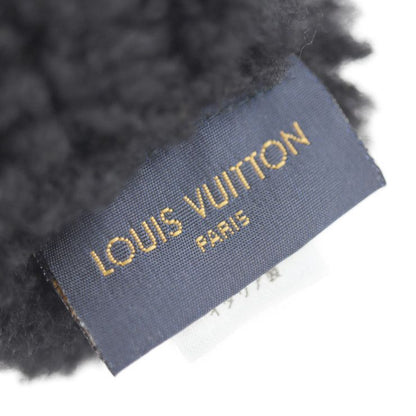 Louis Vuitton Muff Sher Ring Lamb Gloves M76454 Mouton Black Monogram Mitten