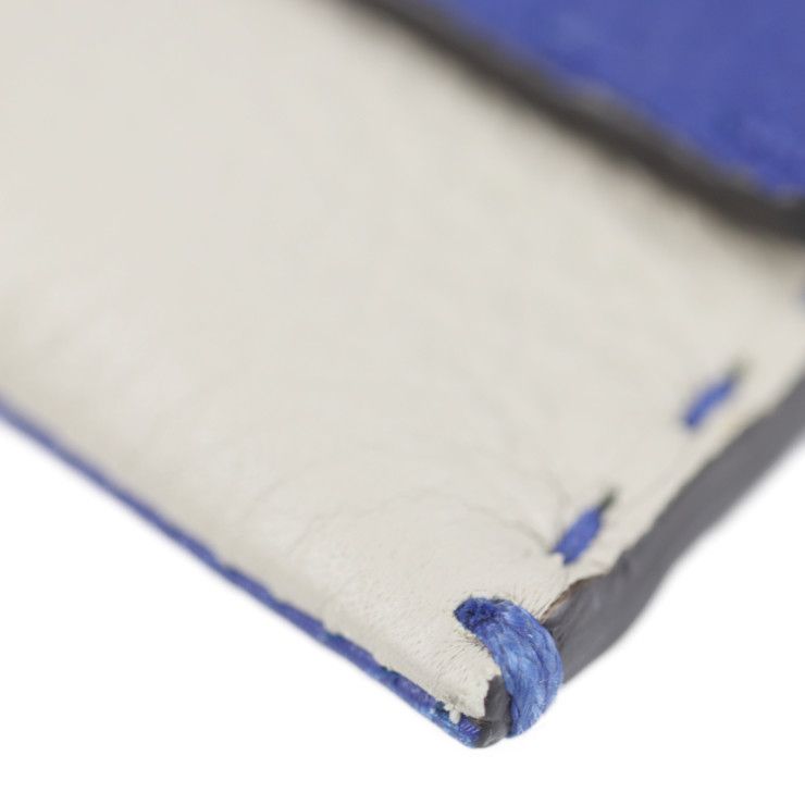 Fendi Alda 326 Clutch Bag 8n0104 Leather Blue White Selleria Second Bag Turnlock