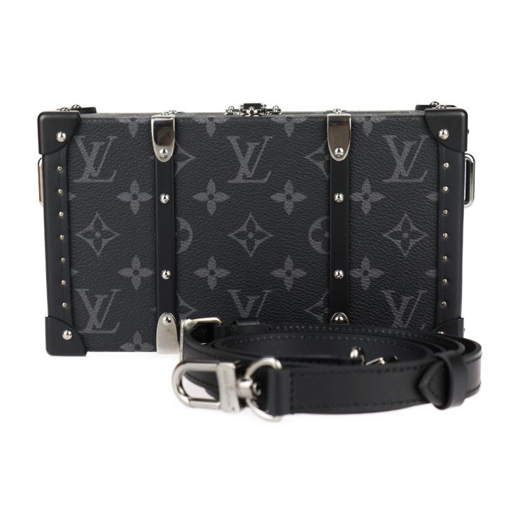 Louis Vuitton Neo Wallet Trunk Shoulder Bag M20954 Monogram Eclipse Black Gray