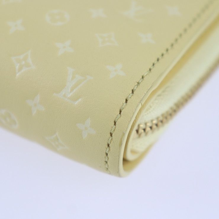 Louis Vuitton Portefeuille Roux Bifold Wallet M82288 Calf Leather Jeanne Gold