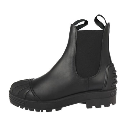 Christian DIOR Iron Boots CL 0620 Leather Rubber Black Reference Size Approx