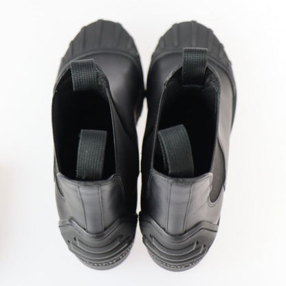 Christian DIOR Iron Boots CL 0620 Leather Rubber Black Reference Size Approx
