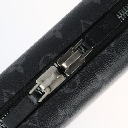 Louis Vuitton Horizon Clutch Shoulder Bag M45579 PVC Leather Black Gray Silver