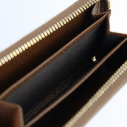 Gucci Swing Coin Case 368877 Leather Brown Gold Hardware Round Zipper Coin