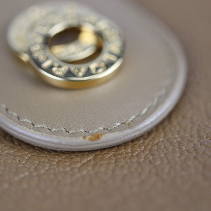 Bvlgari Bulgari Doppiotondo Long Wallet 26856 Leather Light Brown Tone Gold