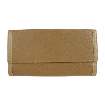 Bvlgari Bulgari Doppiotondo Long Wallet 26856 Leather Light Brown Tone Gold
