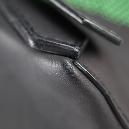 Balenciaga Traveler S Backpack Daypack 382830 Nylon Leather Green Black