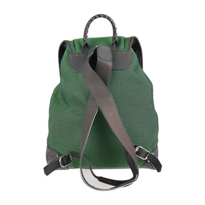 Balenciaga Traveler S Backpack Daypack 382830 Nylon Leather Green Black