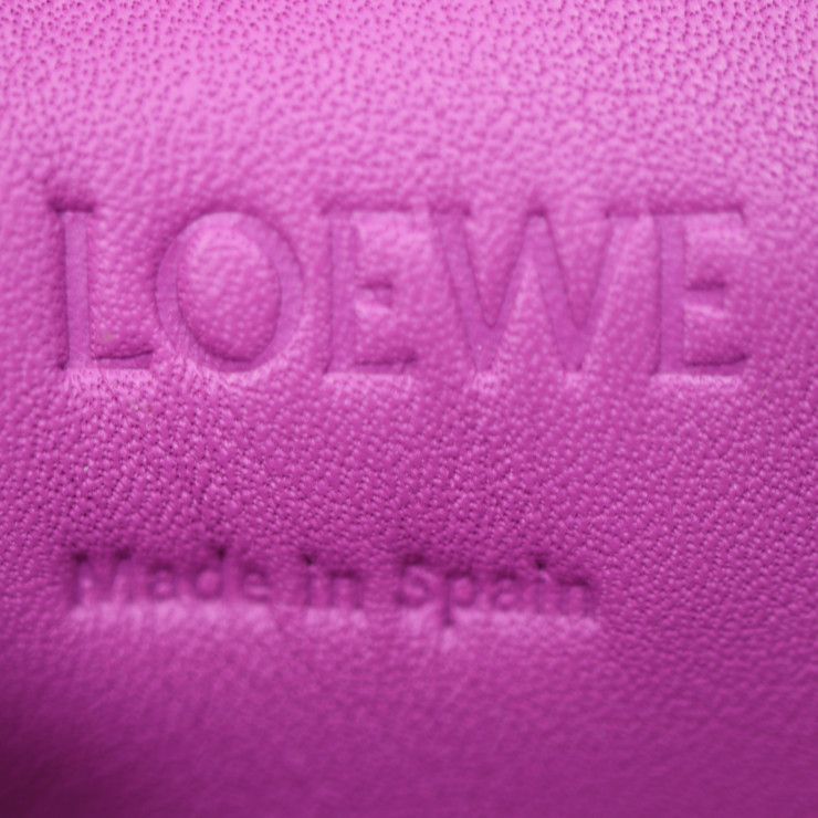 Loewe Flamenco Pocket Shoulder Bag A411f10x01 Nappa Leather Purple Drawstring