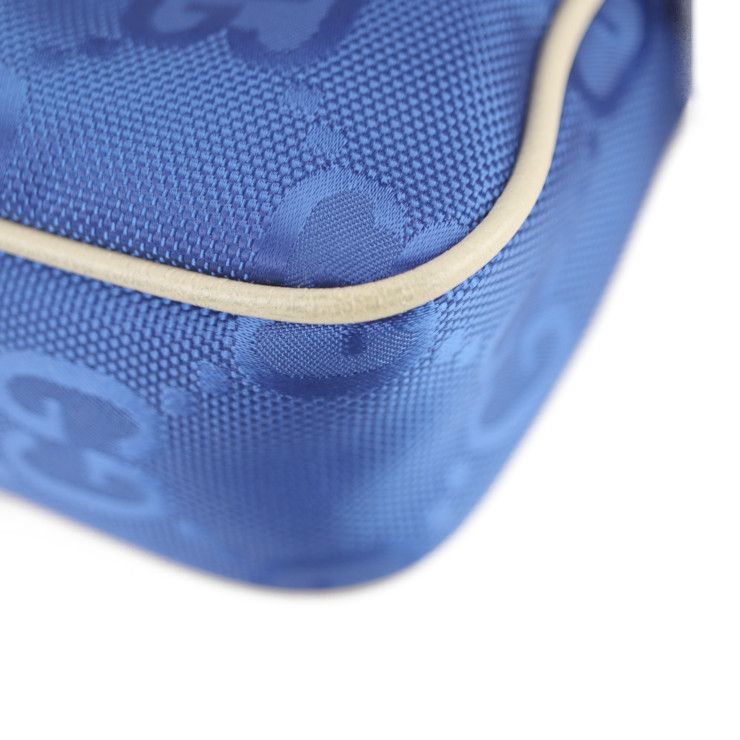 Gucci Belt Bag Body Bag 631341 Nylon Leather Blue Beige Off The Grid Body Bag
