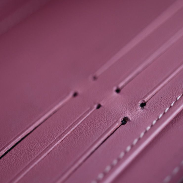 Louis Vuitton Zippy Wallet Long Wallet M90474 Patent Leather Rose Blush Pink