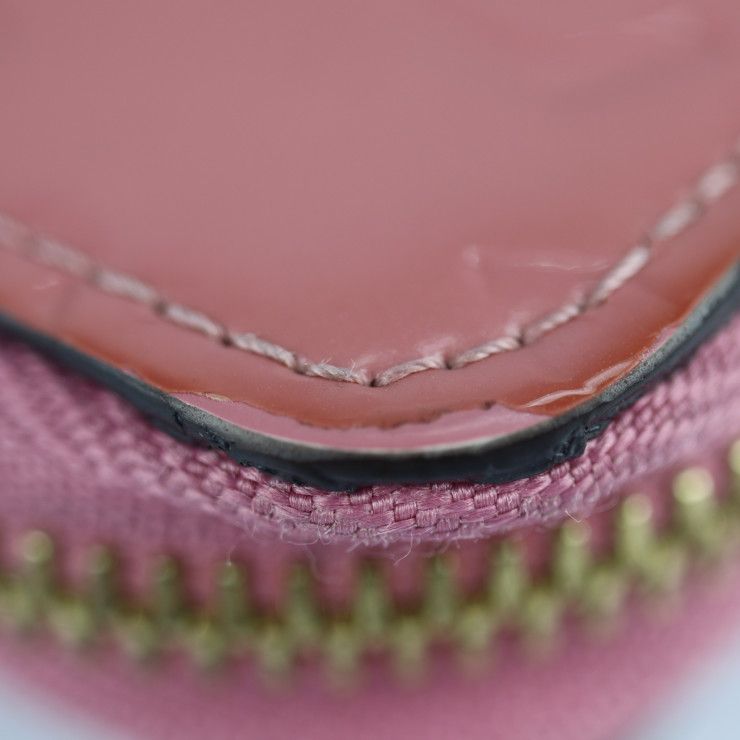Louis Vuitton Zippy Wallet Long Wallet M90474 Patent Leather Rose Blush Pink