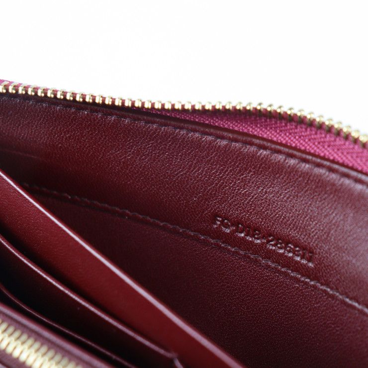 Bvlgari Bulgari Long Wallet 286311 Leather Heather Amethyst Pinkish Gold