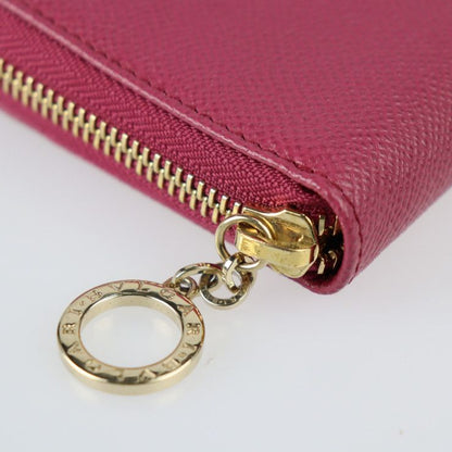 Bvlgari Bulgari Long Wallet 286311 Leather Heather Amethyst Pinkish Gold
