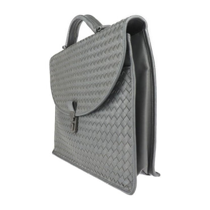 Bottega Veneta Bottega Veneta Business Bag 170238 Leather Gray Intrecciato