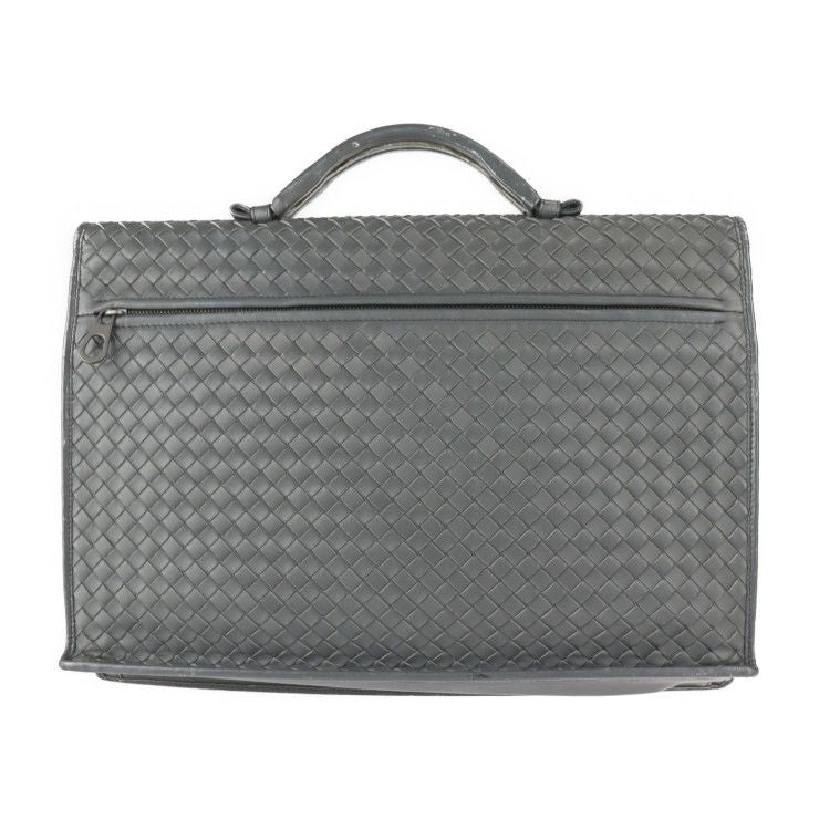 Bottega Veneta Bottega Veneta Business Bag 170238 Leather Gray Intrecciato