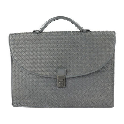 Bottega Veneta Bottega Veneta Business Bag 170238 Leather Gray Intrecciato