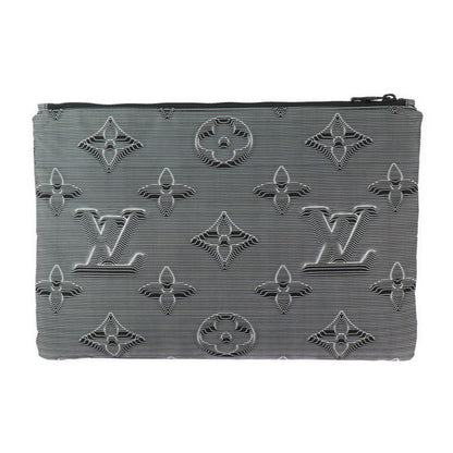 Louis Vuitton Pochette Reversible Second Bag M68777 Nylon Leather Black X White
