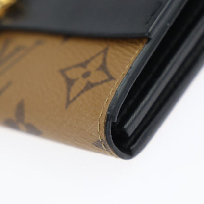 Louis Vuitton Portefeuille Sarah Long Wallet M64488 PVC Calf Leather Brown