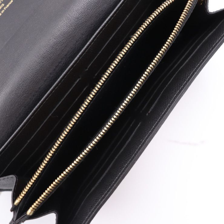 Louis Vuitton Portefeuille Sarah Long Wallet M64488 PVC Calf Leather Brown