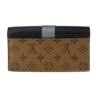 Louis Vuitton Portefeuille Sarah Long Wallet M64488 PVC Calf Leather Brown