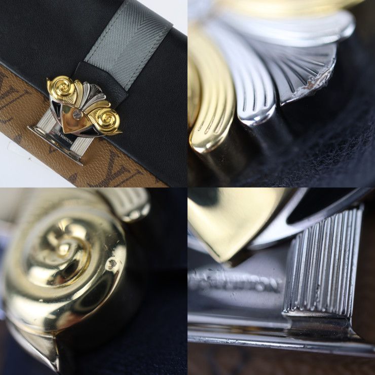 Louis Vuitton Portefeuille Sarah Long Wallet M64488 PVC Calf Leather Brown