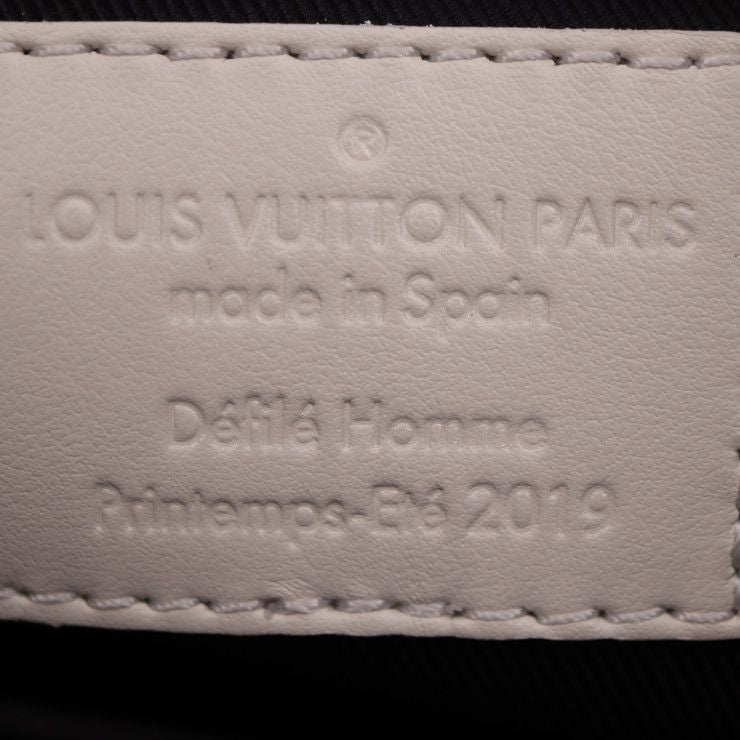 Louis Vuitton Sac Pla Virgil Abloh Tote Bag M53265 Taurillon Leather White
