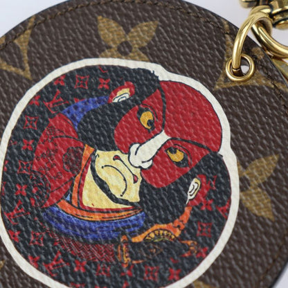 Louis Vuitton Porte Cles Illustre Key Holder Mp1949 PVC Leather Brown Red Gold