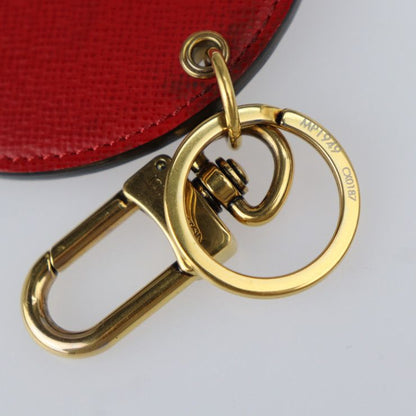 Louis Vuitton Porte Cles Illustre Key Holder Mp1949 PVC Leather Brown Red Gold