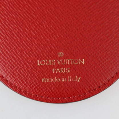 Louis Vuitton Porte Cles Illustre Key Holder Mp1949 PVC Leather Brown Red Gold