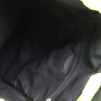 Saint Laurent Paris Moon Backpack Daypack 342609 Nylon Leather Neon Yellow