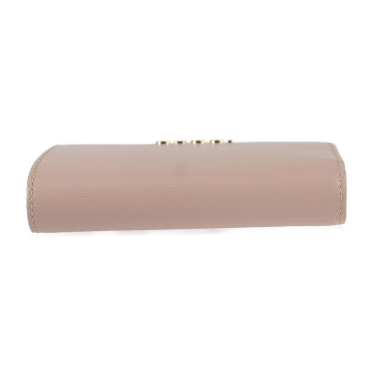 Gucci Script Zip Around Wallet Bifold Wallet 772640 Leather Pink Gold Hardware