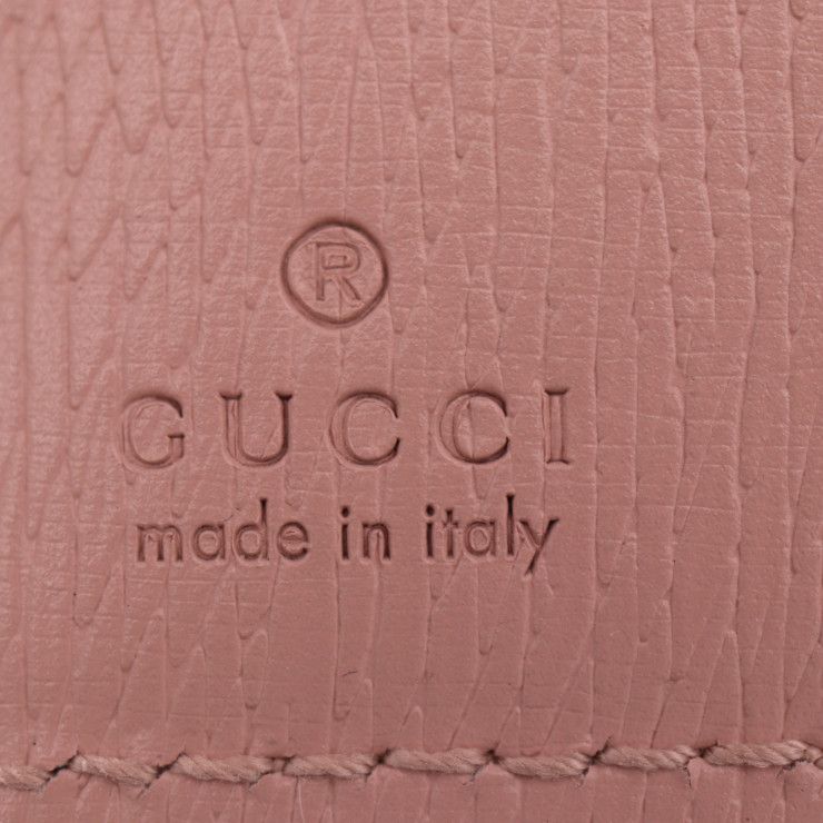 Gucci Script Zip Around Wallet Bifold Wallet 772640 Leather Pink Gold Hardware