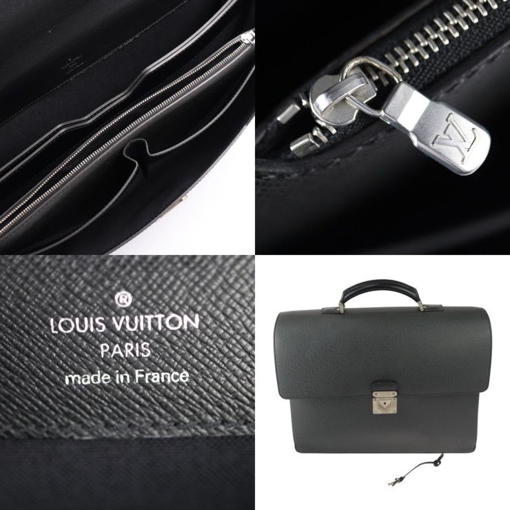 Louis Vuitton Robusto 2 Business Bag M31042 Taiga Ardoise Silver Hardware