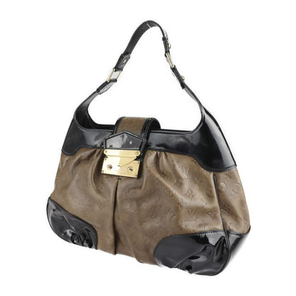 Louis Vuitton Bolly Shoulder Bag M95296 Embossed Scuff Zipper Enamel Olive