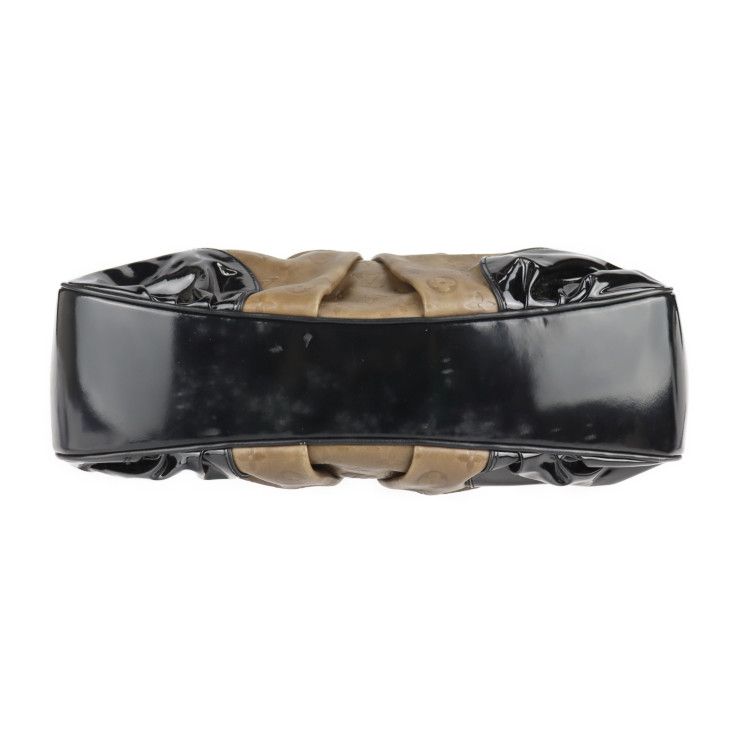 Louis Vuitton Bolly Shoulder Bag M95296 Embossed Scuff Zipper Enamel Olive