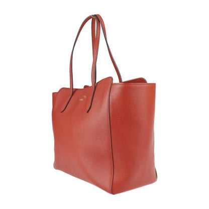 Gucci Swing Tote Bag 354397 Leather Red Gold Hardware Shoulder Bag Large