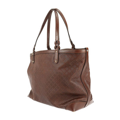 Gucci Tote Bag 247209 Leather Dark Brown Diamante Shoulder Bag