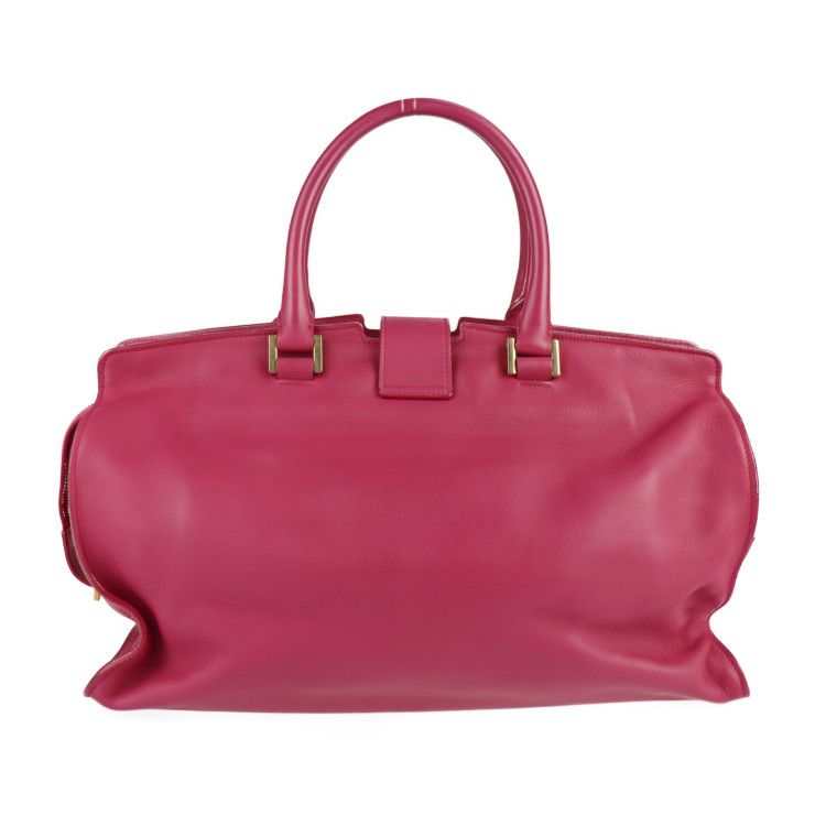 Saint Laurent Paris Cabas Su Classic Handbag 311208 Leather Pink Gold Hardware