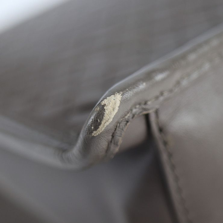 Bottega Veneta Bottega Veneta Business Bag 170238 Leather Gray Intrecciato