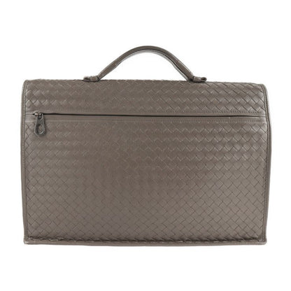 Bottega Veneta Bottega Veneta Business Bag 170238 Leather Gray Intrecciato
