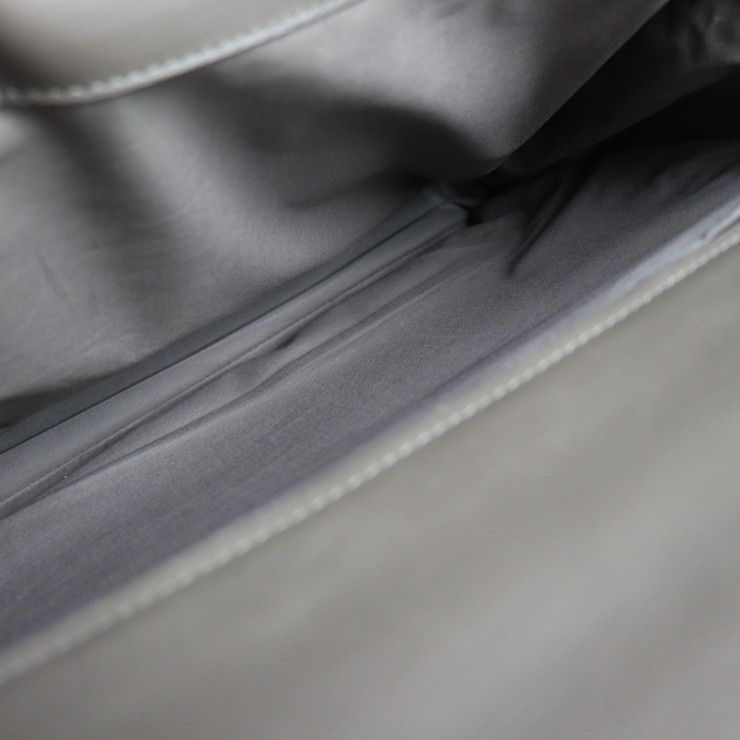 Bottega Veneta Bottega Veneta Business Bag 170238 Leather Gray Intrecciato