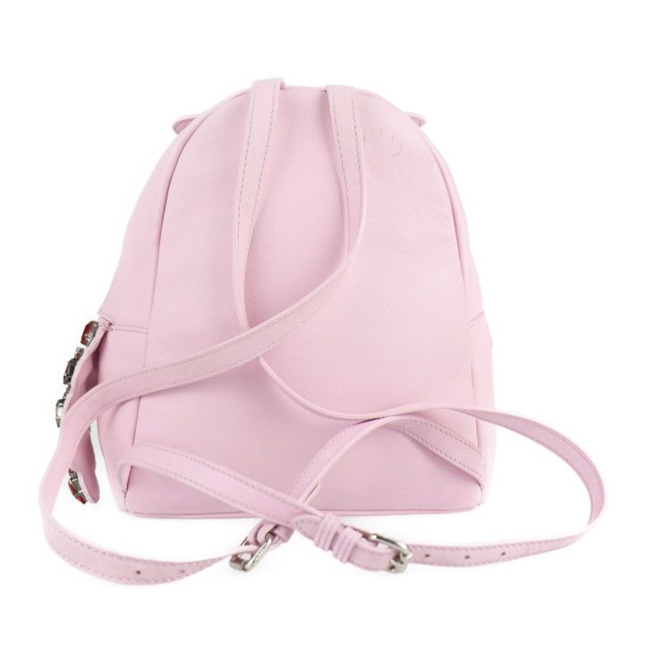 Fendi Backpack Daypack 8bz036 Leather Crystal Pink By The Way Bijoux By The Way