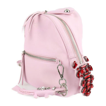 Fendi Backpack Daypack 8bz036 Leather Crystal Pink By The Way Bijoux By The Way