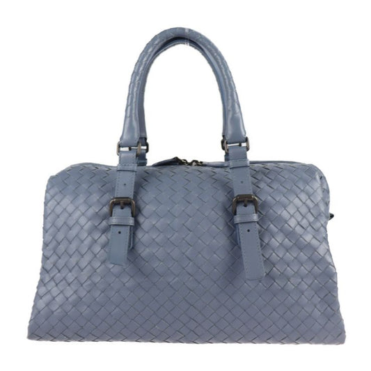 Bottega Veneta Bottega Veneta Prusse Handbag 283363 Leather Light Blue Intreccia