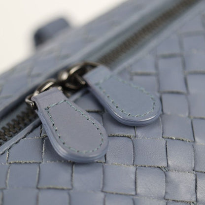 Bottega Veneta Bottega Veneta Prusse Handbag 283363 Leather Light Blue Intreccia