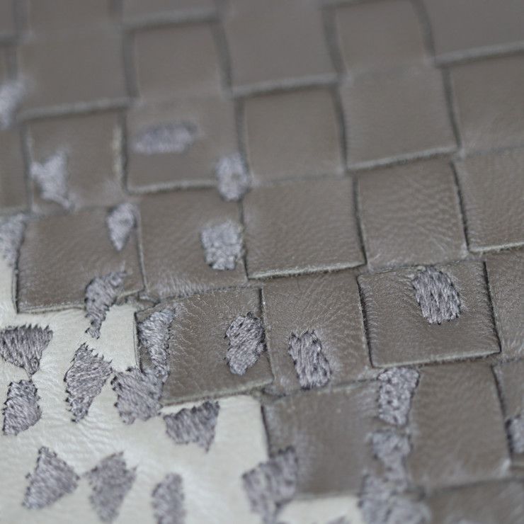 Bottega Veneta Bottega Veneta Second Bag 472578 Leather Taupe Gray Intrecciato