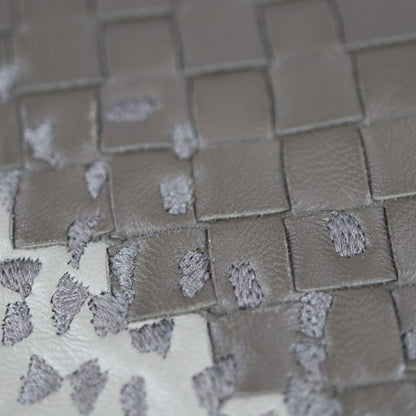 Bottega Veneta Bottega Veneta Second Bag 472578 Leather Taupe Gray Intrecciato