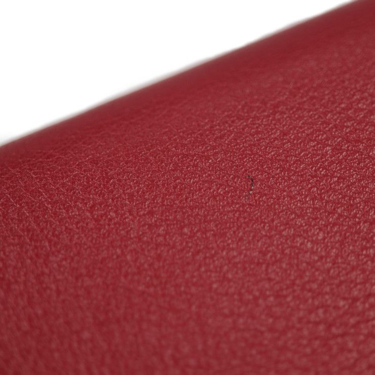 Hermes Passant Long Wallet - Evercolor Rouge Grenadier Red Tone Bifold Wallet