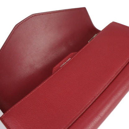 Hermes Passant Long Wallet - Evercolor Rouge Grenadier Red Tone Bifold Wallet